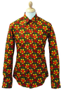 Flowergrid CHENASKI Retro Sixties Floral Mod Shirt