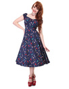 Dolores COLLECTIF 1950s Vintage Pin Up Doll Dress