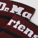 DR MARTENS Retro Athletic Logo Socks Black/Cherry