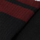 DR MARTENS Retro Athletic Logo Socks Black/Cherry