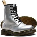 1460 Vegan Metallic DR MARTENS Boots SILVER
