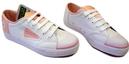 DUNLOP GREEN FLASH Womens Retro Trainers (Pink)