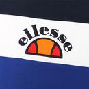 Juby ELLESSE Retro 80s Cut & Sew Panel T-Shirt Bl