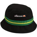 Marlo ELLESSE Retro 90s Indie Bucket Hat (Black)