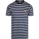 Sailio ELLESSE Men's Retro Breton Stripe Tee NAVY