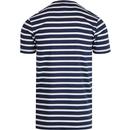 Sailio ELLESSE Men's Retro Breton Stripe Tee NAVY
