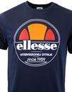Bergamo Retro Logo ELLESSE T-Shirt In Dress Blue 