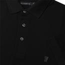 Sneezy FRENCH CONNECTION Mod Jersey Polo BLACK