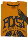 'Bad Sign' FLY53 Mens Retro Indie Logo T-shirt (O)