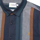 Donnally FARAH Retro 60s Mod Texture Stripe Shirt