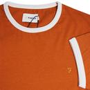 Groves FARAH Retro Mod Ringer T-Shirt (Goldfish)