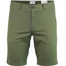 Hawk FARAH Retro Cotton Twill Chino Shorts (Green)