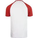 Zemlak FARAH Retro 80s Raglan Baseball T-Shirt RED