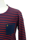 The Duffy FARAH VINTAGE Mod Breton Jersey Sweater