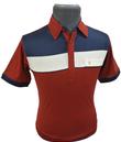 FARAH VINTAGE 'Reed' Retro Mod Mens Polo Shirt (F)