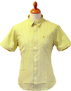 Cavendish FARAH VINTAGE 60s Mod Dobby Stripe Shirt