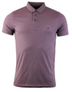 Sneezy FRENCH CONNECTION 60s Mod Jersey Polo PLUM