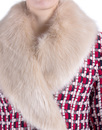 Kubrick FEVER Retro 70s Woven Faux Fur Collar Coat