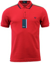FRED PERRY RETRO INDIE MOD SHOULDER STRIPE POLO