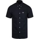 FRED PERRY Classic Short Sleeve Oxford Shirt NAVY