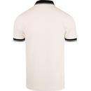 Contrast Rib FRED PERRY Pique Twin Tipped Polo Wht