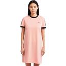FRED PERRY Women's Taped Sleeve Ringer Tee Dress