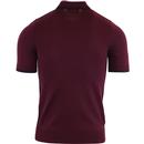 FRED PERRY Men's Knitted Mod Two-Tone Polo Shirt M