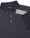 FRENCH CONNECTION Micro Print Button Down Polo