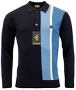 GABICCI VINTAGE Sixties Racing Stripe Knitted Polo