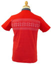 Porthmadog GABICCI VINTAGE Fair Isle Print Polo R