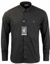 GABICCI VINTAGE Retro 60s Mod Bar Collar Shirt (B)
