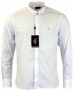 GABICCI VINTAGE Retro 60s Mod Bar Collar Shirt (W)