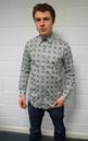 'Tony' GIBSON LONDON LIBERTY PRINT Mens Mod Shirt