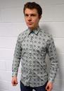 'Tony' GIBSON LONDON LIBERTY PRINT Mens Mod Shirt