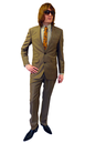 Marriott GIBSON LONDON 2 Piece 60s Mod Taupe Suit