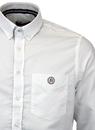 GLOVERALL Retro 60s Mod Button Down Oxford Shirt