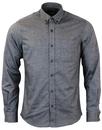 GLOVERALL Retro Brushed Cotton Twill Oxford Shirt