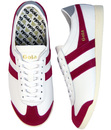 GOLA Bullet Womens Retro Leather Trainers WHITE