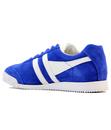 GOLA Harrier Womens Retro 70s Suede Trainers BLUE