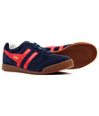 GOLA Harrier Womens Retro Suede Trainers NAVY/RED