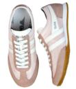 GOLA Wasp Womens Retro Nylon Suede Trainers PINK