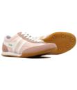 GOLA Wasp Womens Retro Nylon Suede Trainers PINK