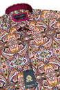 GUIDE LONDON 1960s Psychedelic Paisley Mod Shirt