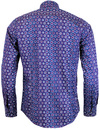 GUIDE LONDON Sixties Psychedelic Pattern Mod Shirt