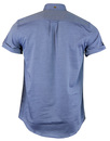 GUIDE LONDON Men's Mod Short Sleeve Oxford Shirt