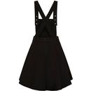 Dakota HELL BUNNY 60s Mod Denim Pinafore Dress B