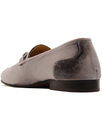 Renzo H By HUDSON Handcrafted Velvet Loafers GREY