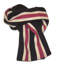 Retro Mod Striped Ivy Look Collegiate Scarf NFW