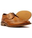 Pace IKON Retro Mod Punched Wingtip Brogue Shoes