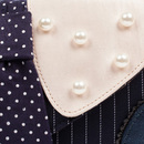 Suits IRREGULAR CHOICE Retro Pinstripe Clutch Bag